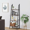 4 Tier Bookcase Metal Frame Bookshelf Storage Plant Stand
