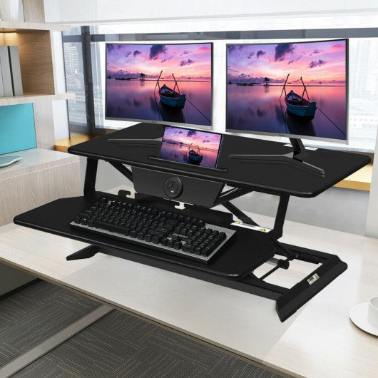 Electric Height Adjustable Standing Desk Coverter