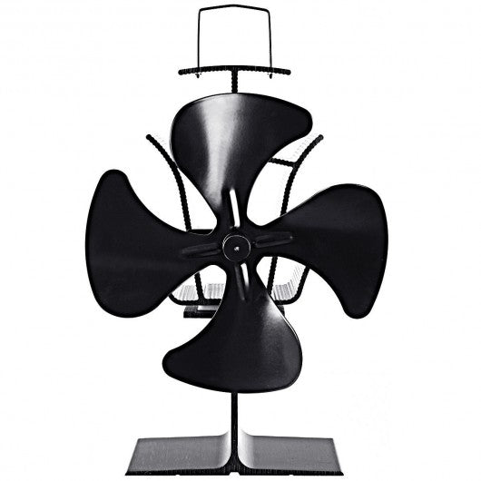 4 Blades Fireplace Stove Fan Fuel Saving Eco USB
