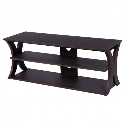 3-Tier TV Stand Storage Console with Storage Shelves