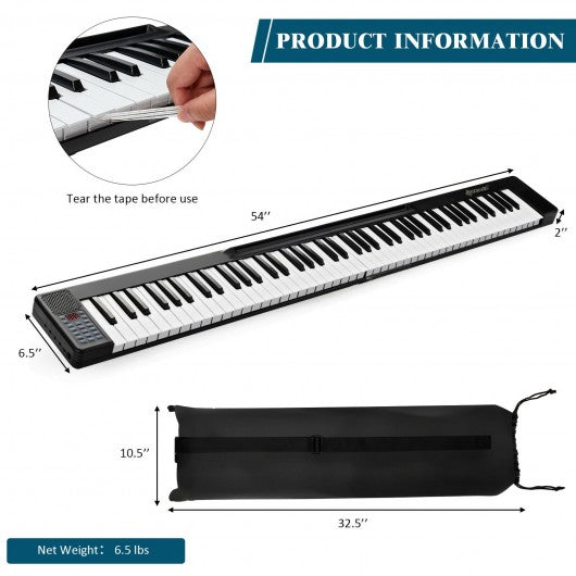 2 in 1 Attachable Digital Piano Keyboard 88/44 Touch sensitive Key with MIDI