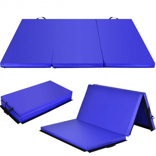 6' x 4' Tri-Fold Gymnastics Mat Thick Folding Panel