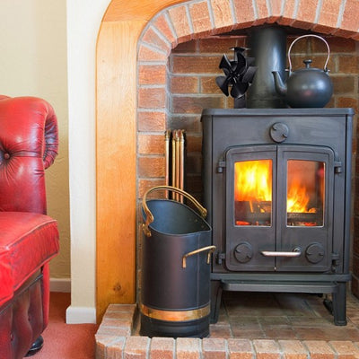 4 Blades Fireplace Stove Fan Fuel Saving Eco USB