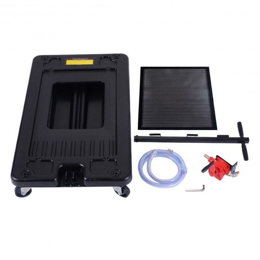 8' Hose 17 Gallon Low Profile Portable Oil Drain