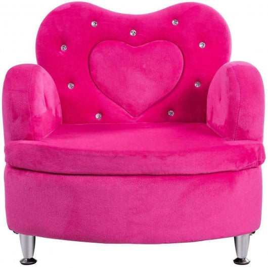 Soft Velvet Armrest Couch Toddler Sofa