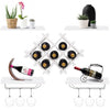 Set of 5 Wall Mount Wine Rack Set with Storage Shelves