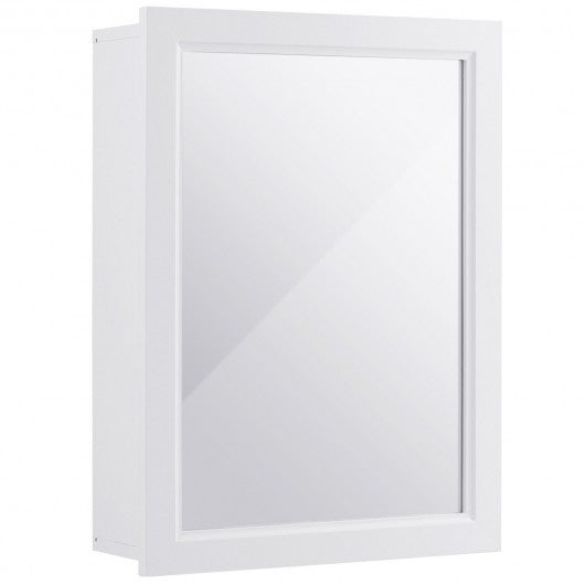 Wall Mounted Adjustable Medicine Storage Mirror Cabinet
