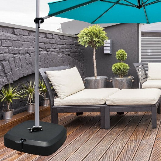 Patio Cantilever Offset Umbrella Base with Wheels