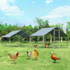 Large Walk In Chicken Coop with Roof Cover Backyard