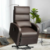 Electric Power Lift  Leather Recliner Chair-Coffee