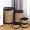 5 pcs Round Storage Basket Seaweed Hamper Laundry Basket