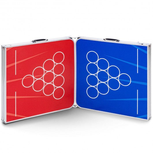 8 ft Indoor Outdoor Portable Folding Beer Pong Camping Table