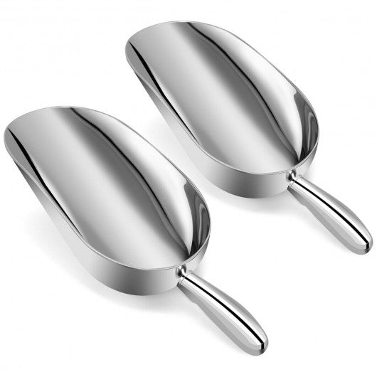 12 Oz Set of 2 Aluminum Candy Dry Goods Ice Scoop