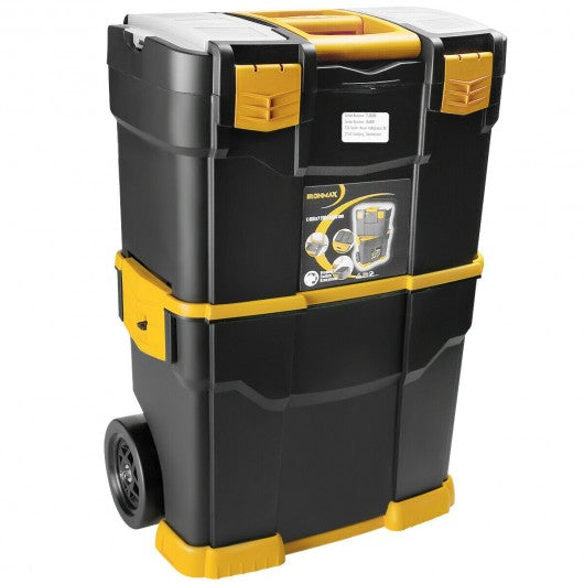 Rolling Toolbox Stackable Cabinet Storage Chest Organizer with Handle