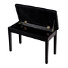 Solid Wood PU Leather Piano Double Duet Keyboard Bench