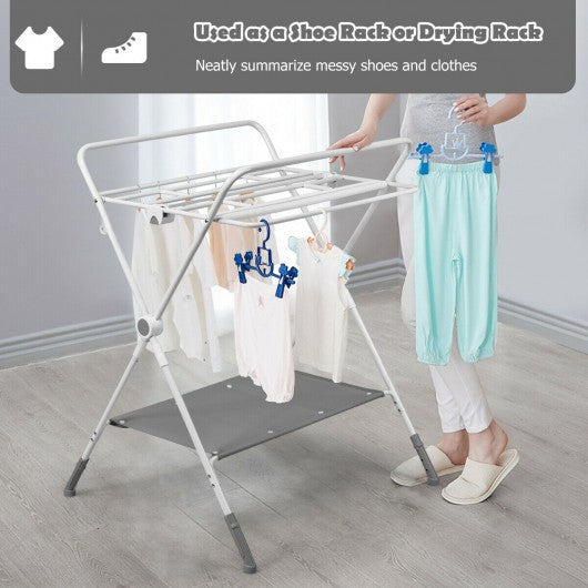 Folding Baby Changing Table with Storage