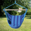 4 Color Deluxe Hammock Rope Chair Porch Yard Tree Hanging Air Swing Outdoor-Blue