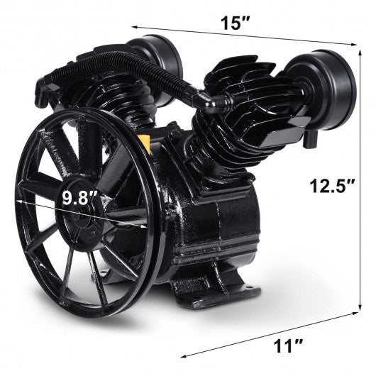 3HP 2 Piston V Style Twin Cylinder Air Compressor Head