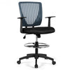 Footrest Ring Mid Back Mesh Drafting Office Chair