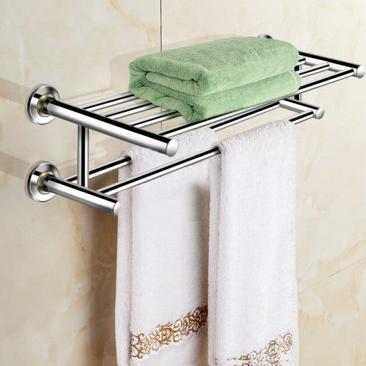Wall Mounted Stainless Steel Towel Storage Rack