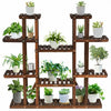 6 Tier Wood Plant Stand Flower Shelf Rack Holder