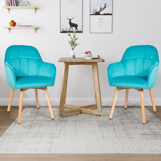 Set of 2 Mid Back Accent Leisure Armchairs