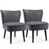 Set of 2 Armless Upholstered Leisure Accent Chair