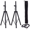 Pair of Tripod Speaker Stands with Carry Bag & Cables