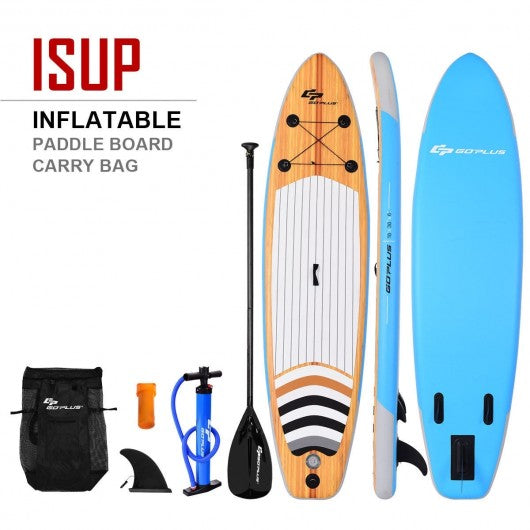 10' Inflatable Stand up Paddle Board Surfboard SUP with Bag