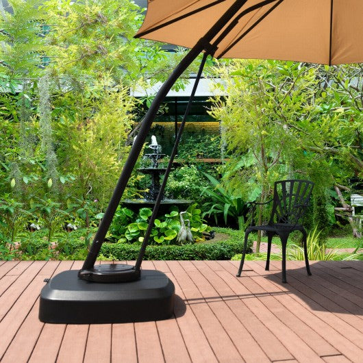 Patio Cantilever Offset Umbrella Base with Wheels