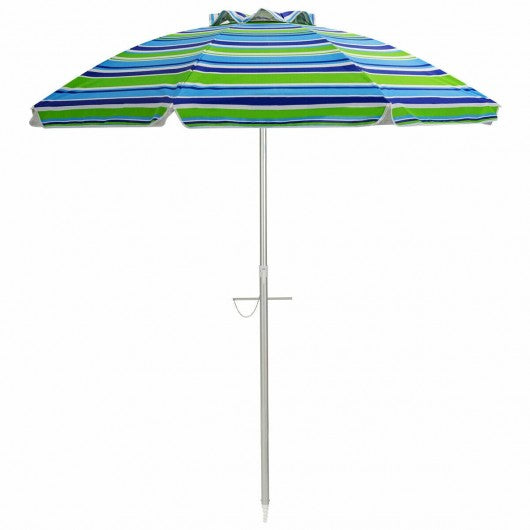 6.5FT Sun Shade Patio Beach Umbrella with Carry Bag