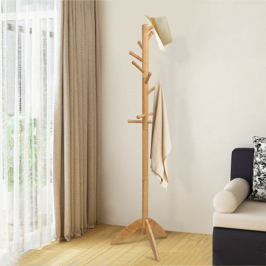 Wooden Free Standing Coat Rack