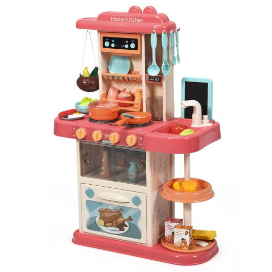 Kitchen Playset with Simulation of Spray & Realistic Lights & Sounds