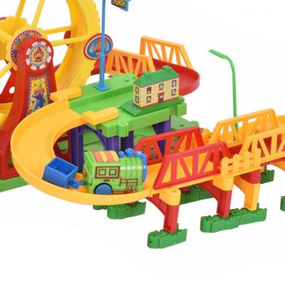 54 pcs Railway Train Building Blocks with Light & Music