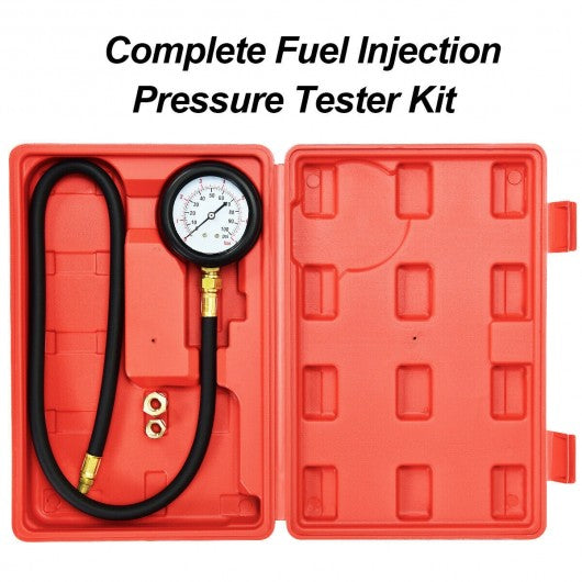 Oil Pressure Tester Gauge Engine Diagnostic Test with Adapters and Case
