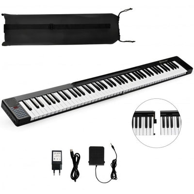 2 in 1 Attachable Digital Piano Keyboard 88/44 Touch sensitive Key with MIDI