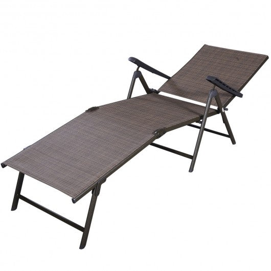 Outdoor Adjustable Chaise Lounge Chair