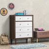 4 Drawer Dresser Wooden Chest Storage Freestanding Cabinet