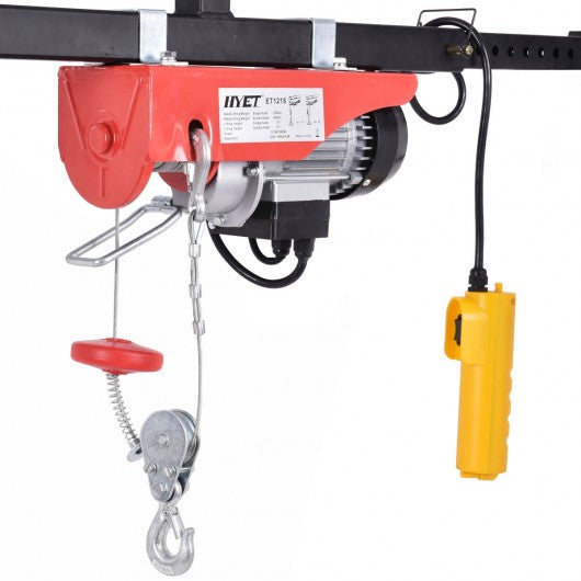 440 lbs Mini Electric Wire Hoist with Remote Control 