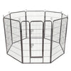 8 Panels Sturdy Metal Pet Fence