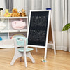 A-Frame Chalkboard Sign with Eraser & Chalk-White