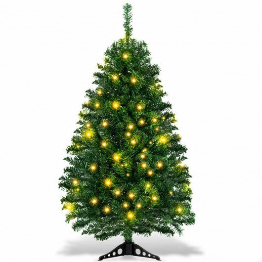 4 ft Tabletop Artificial Christmas Tree with LED Lights