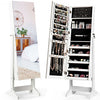 Standing Jewelry Armoire Cabinet with Full Length Mirror